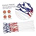Happyyami 2pcs Heavy Duty Basketball Practice Nets Woven Design for Indoor and Outdoor Basketball Hoops Weather-Resistant Tear-Resistant Performance