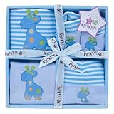 Ensemble À Cadeau 4 Morceaux Bleu Girafe