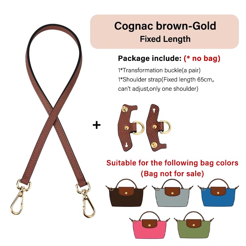 Image of Vachetta Leather Purse Strap Replacement for Longchamp Strap Kit