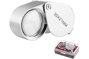 KINGMAS Pocket Jewelry Loupe: See the Fin detalles Est More Magnified
