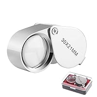 Algopix Similar Product 7 - KINGMAS Pocket Jewelry Loupe 30x 21mm