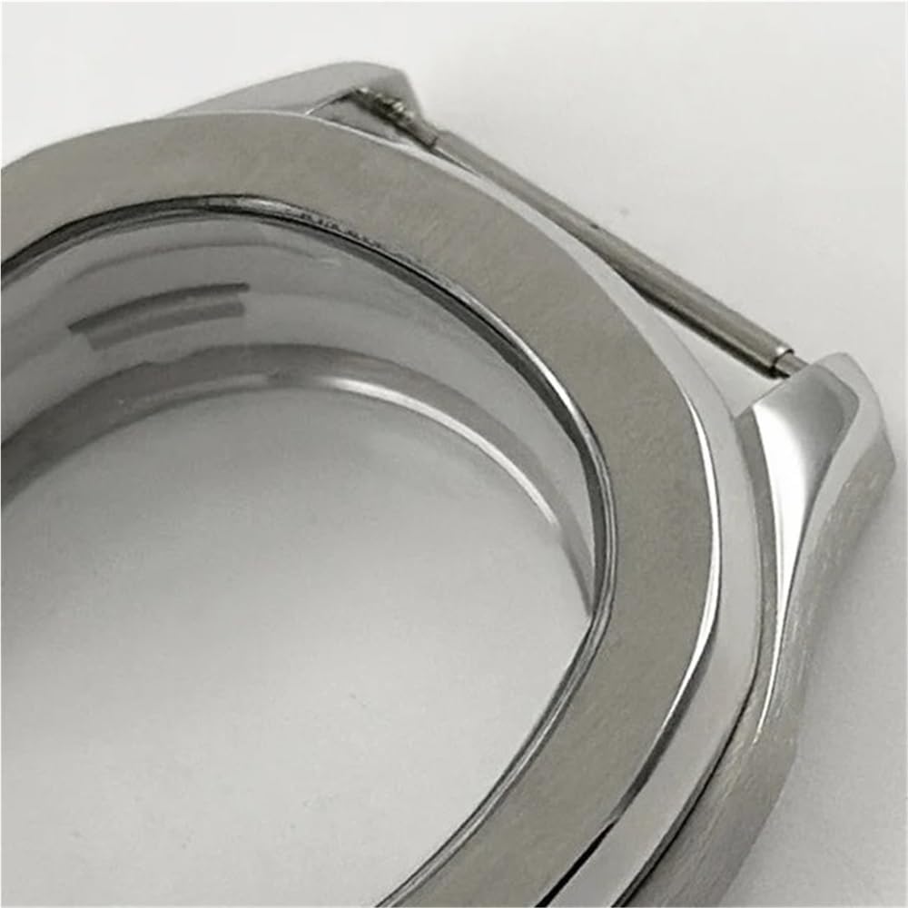 1set Rubber Strap Case 40 * 11.5mm, Abrasion Resistance Sapphire Glass Watch Accessory Automatic Case Part