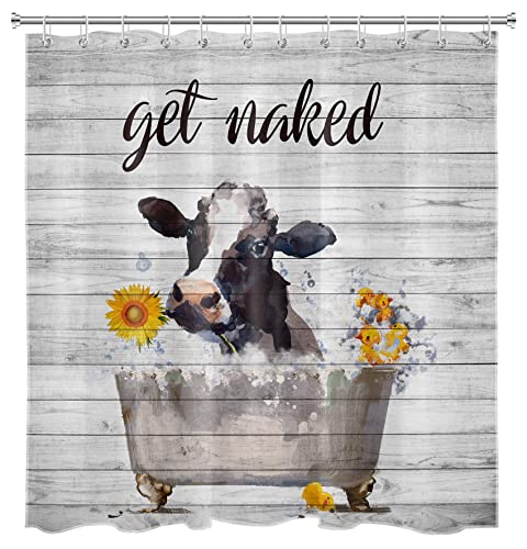 HVEST Funny Cow Get Naked Shower Cu…