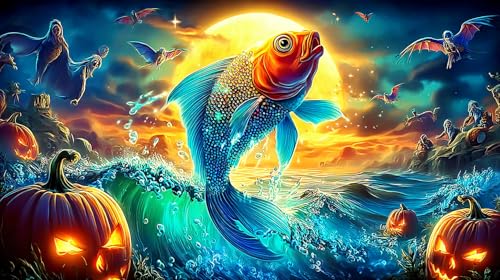 Rompecabezas de peces koi de 1000 piezas, el regalo de cumpleaños ideal para jóvenes desde 14 años