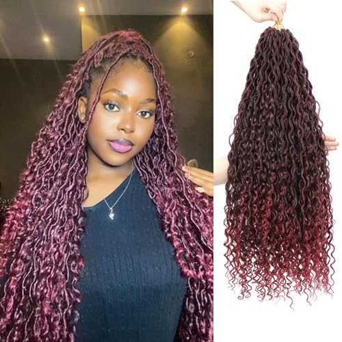 Goddess Faux Locs Crochet Hair for Black Women - 8...