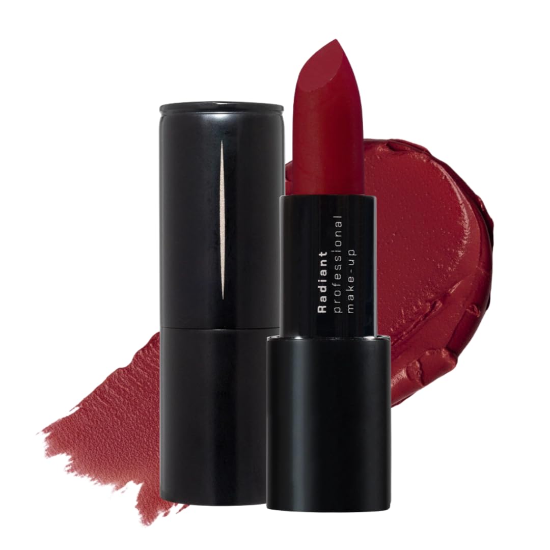 RADIANT PROFESSIONAL MAKE UP / HELLENICA Radiant Professional Advanced Care Lipstick - Ultra Nourishing, Moisturizing Long Lasting Lipstick With Vitamin E- UVA UVB Filters - VELVET (28 Tomato Red)