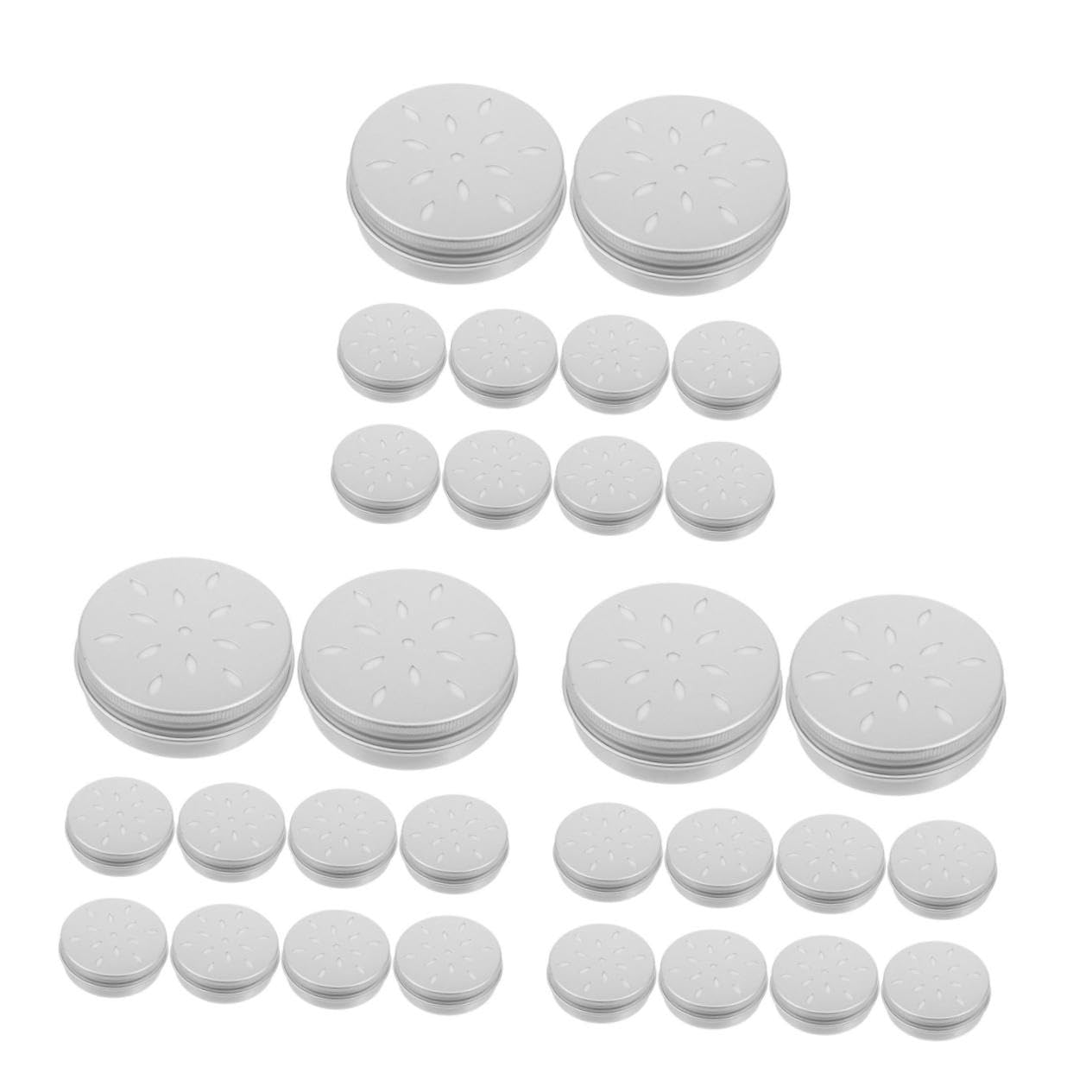 ibasenice 30 Piezas Caja de Aluminio para Entrenamiento Olfativo Canino Kit de Herramientas para de Olor Natural y Trabajo Accesorio Estable para Adiestramiento Canino