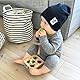BARAC Baby-Knieschoner, 5 Stück, rutschfest, Krabbelschutz, Krabbelstulpen mit elastischen Gummipunkten, Baby-Kniesocken (5 Stück, grau), grau, bebe