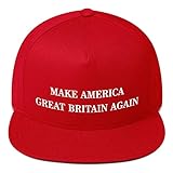 Hogue WS LLC Make America Great Britain Again Hat (Flat Bill) Red