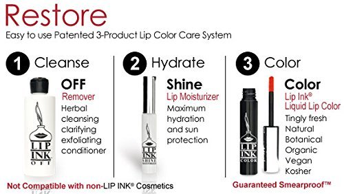 Lip Ink Smearproof Waterproof Natural Liquid Lip Kit Trial Kit, Hot Pink #TOP5