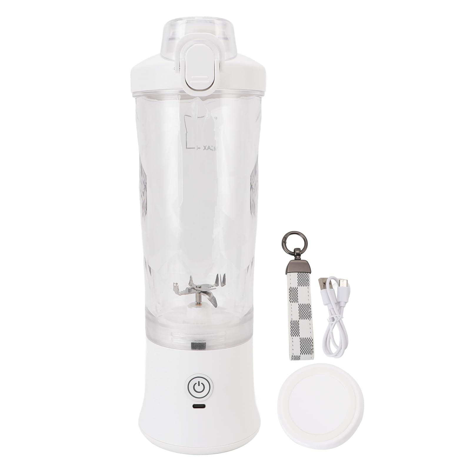Mini Taza Potente del Juicer de la Licuadora Portátil 600ml para los Viajes y el Gimnasio con la Luz del RGB