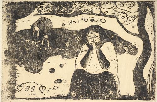 Peinture d'art murale Gauguin la misère humaine toile déco