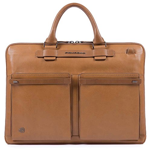 Preisvergleich Produktbild Piquadro Cube Schulranzen, 42 cm, Braun (Cuoio)