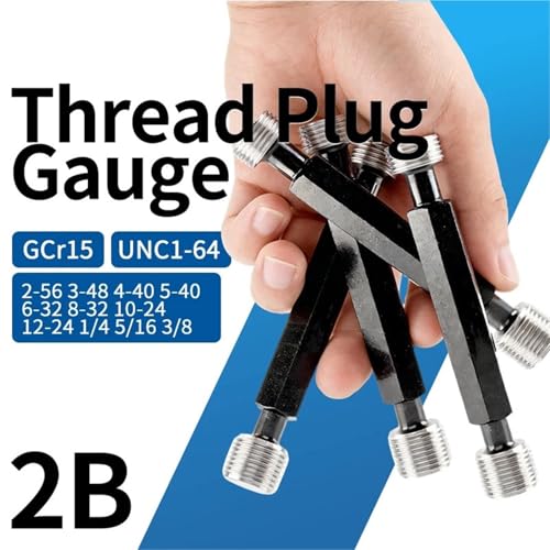 1PCS 2B UNC2-56 3-48 4-40 5-40 6-32 8-32 10-24 12-24 1/4 5/16 3/8 Tuerca de Calibre American Standard de Acero miniatura 2