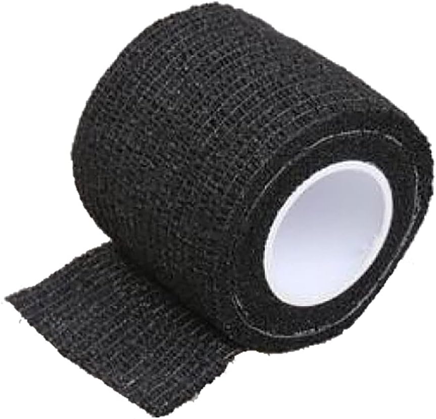 DragonhawkTattoo Elastic Bandage Grip, 5cm Wide, Black
