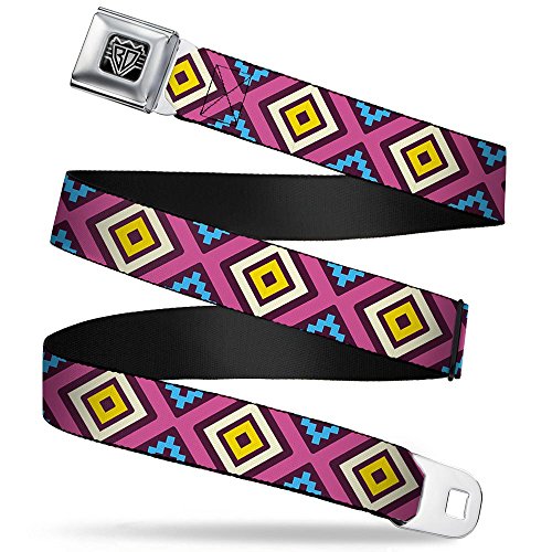 Cinturón de seguridad Buckle-Down Geometric1 ajustable que no daña la cintura
