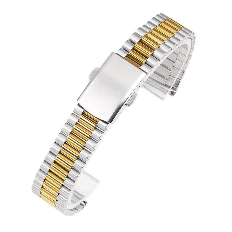 Bracelet montre 16mm acier inoxydable pour remplacer un cuir usé
