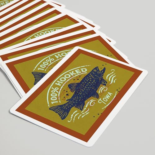 Baraja de Poker Iowa Lake Life 52 Cartas Tamaño Poker miniatura 5
