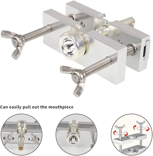 Vista 4 de Herramienta de extracción de boquilla de trompeta, herramienta de reparación de cuerno para instrumentos de viento de latón, trombón, barítono