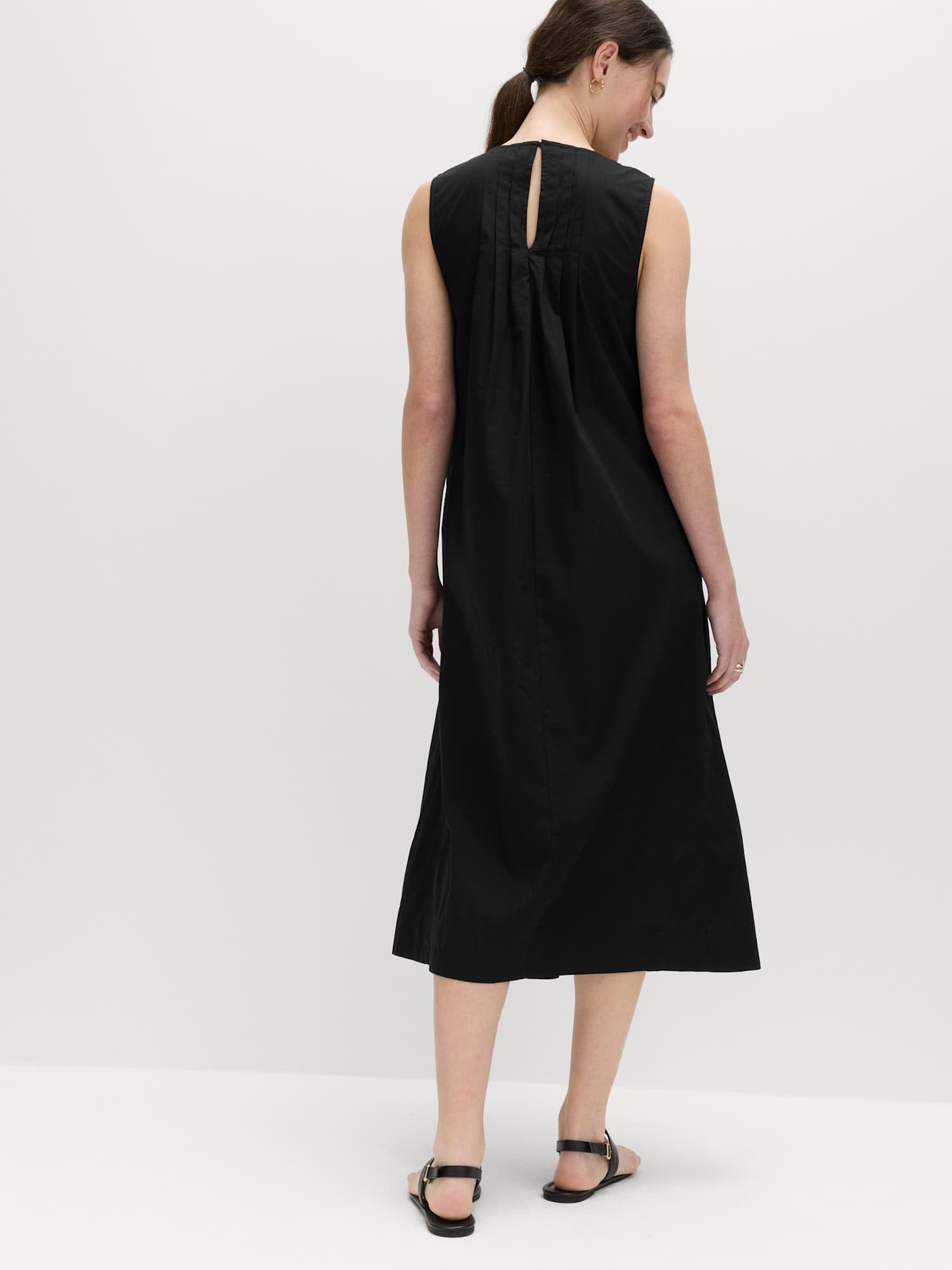 Marks & Spencer Robe midi Coupe décontractée Pur Coton nervuré