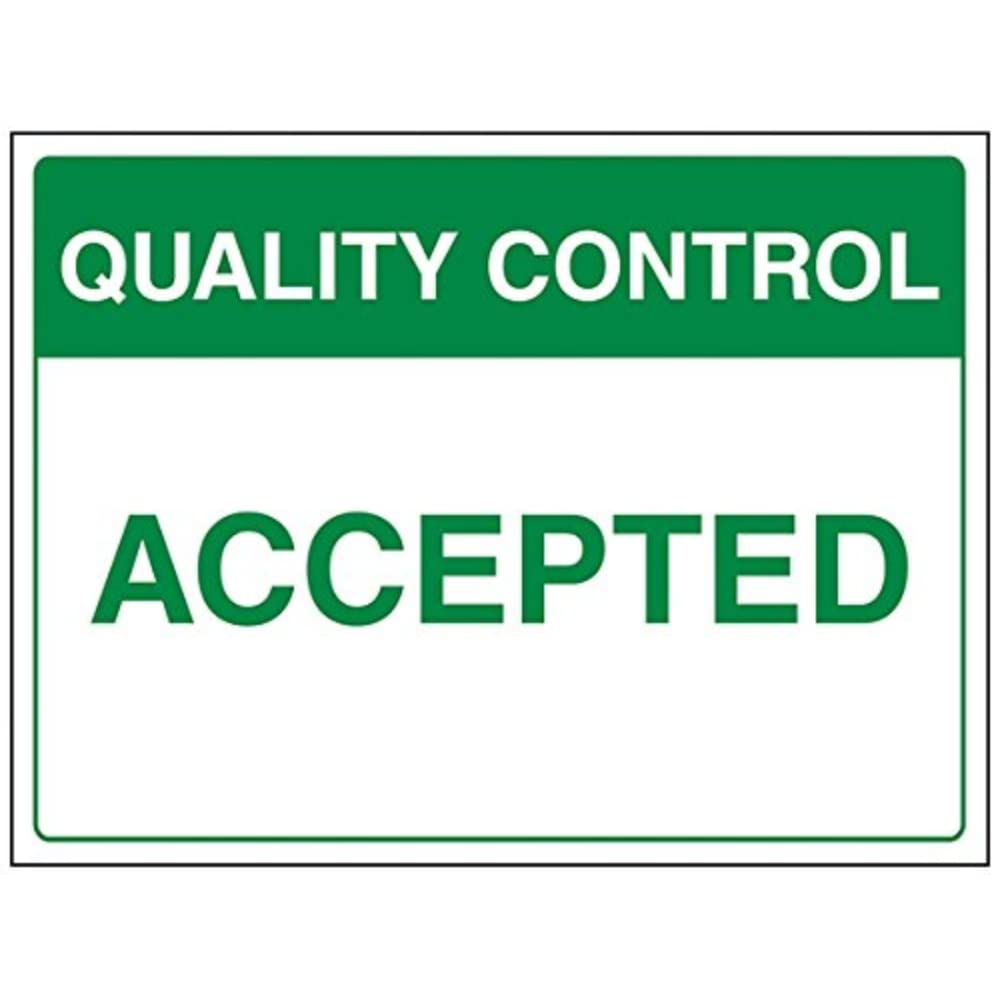 vsafety 75001ba-r generale Targa controllo di qualità, Merci interno