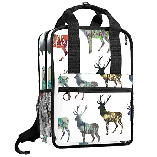 Sac à dos pour garçons à triangles colorés parfait pour l'école et le sport