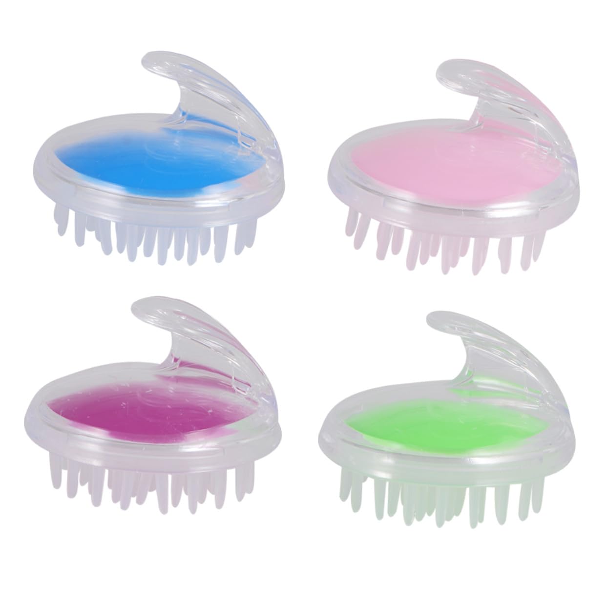 VICASKY 4pcs Scalp Cleaning Brush for Hair Salon Head Bathing Massage Scalp Scrubber and Massager for Women and Men