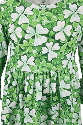 Image of Girls Long Sleeve Ruffled Dresses for Toddlers and Kids