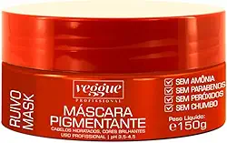 Máscara Matizadora Tonalizante Ruivo Cobre Veggue Profissional 150ml