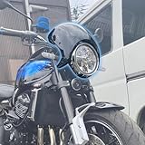Midimttop Motorcycle Z900RS Windscreen Windshield for Ka&wa&sa&ki Z 900RS Z 900 RS/ABS/SE 2018-2025 Front Fairing Flyscreen & Wind Deflector Cafe Racer Modern Sport Style Wind Visor Protector (Smoke)