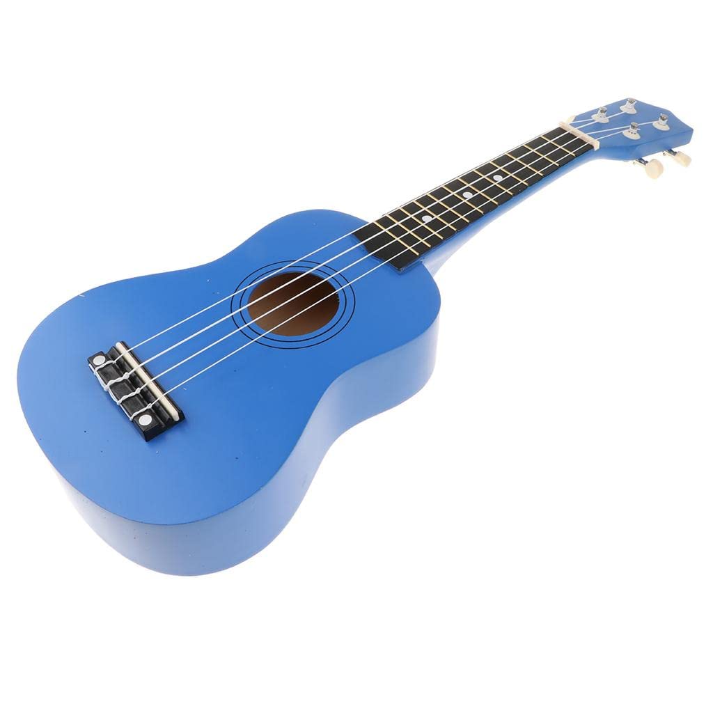 Ukulele Strumento Musicale Mini Chitarra 4 Corde Legno Accordabile in Nylon Adatto a Bambini Principianti Adulti Regalo Strumenti Musicali, Blu Scuro