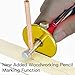 YOSELIN Dovetail Marking Jig Wheel Marking Gauge Tool Set, 1 Woodworking Pencil,1 Wheel Cutter for Hardwood,1 Bearing Wheel Cutter for Soft Wood, Precision Ground Steel Rod for Woodworking …