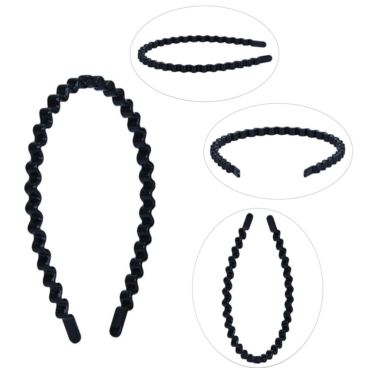 scicent Hair Bands for Women 2 Pieces Unisex Headbands Teeth Comb Hairband 19519, 25 - Image 3