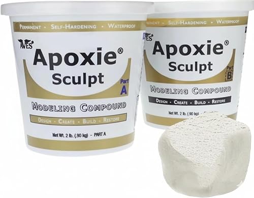 Arcilla epóxica natural Apoxie Sculpt 4 libras Arcilla Epoxi Blanca