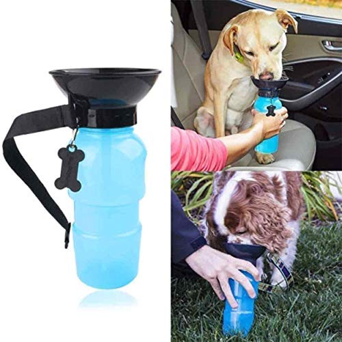 DRODRM-Dog-Water-Bowl-Bottle-Sipper-Portable-Aqua-Dog-Travel-Water-Bottle-Bowl-18-oz-Dog-Bottle-500ml-Auto-Dog-Mug-for-Pets-1PCS-Multi-Color-Plastic