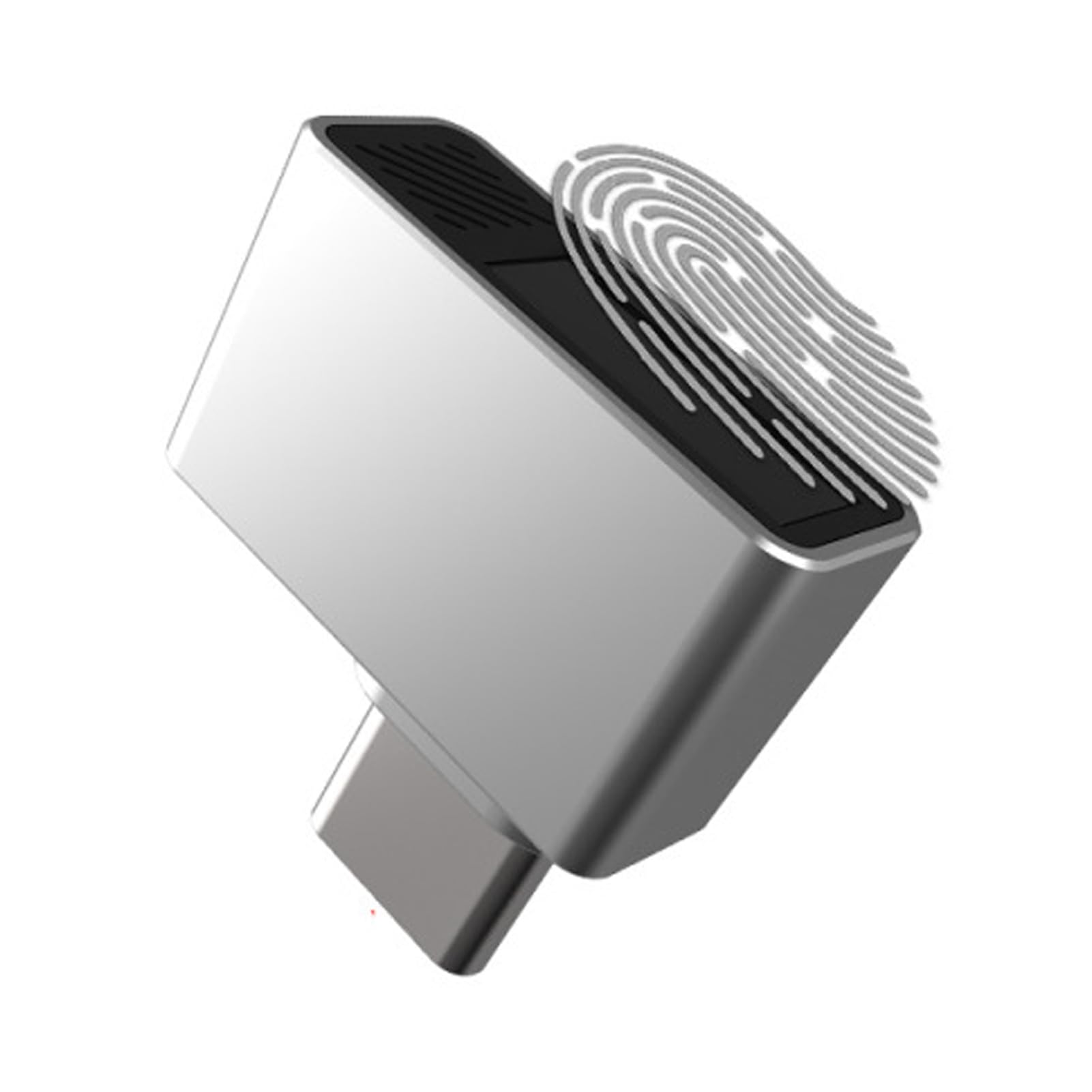 YUEHISY USB C Fingerprint Reader, Fast Recognition 360 Degree Touch with 10 Fingerprints Storage Capacity