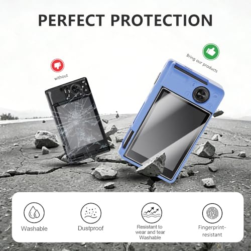Funda Protectora de Silicona Azul para Sony ZV-1 II miniatura 4