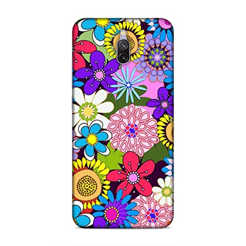 Image of Printed Mobile Back Hard Case Cover for Xiaomi Redmi 8A Dual | Multi Flower, Colourful Flower, A-2182