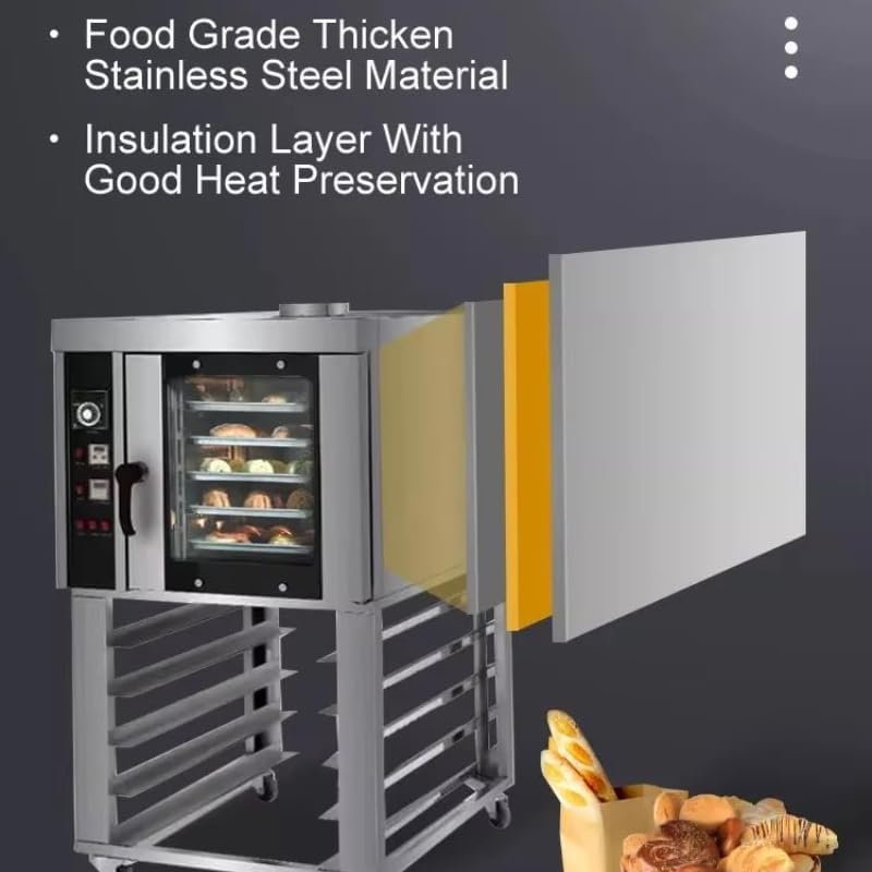 Space-Saving Convection Oven with Large Capacity, Energy Efficient with Adjustable Temperature and Timer, Perfect for Baking, Roasting, and Toasting in Busy Households