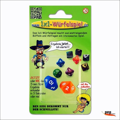 pep media e.K. 1x1-Würfelspiel: Das 1x1-Würfelspiel Macht aus anstrengendem Büffeln und Abfragen EIN lustiges Spiel.