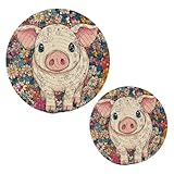 Matériau : fil de coton pur tissé résistant à la chaleur. Contrairement aux tapis en silicone, ils ont une meilleure résistance à la chaleur et ne fondent pas. Et les coussinets chauds en coton naturel sont plus respectueux de l'environnement car il n'y a aucune odeur.