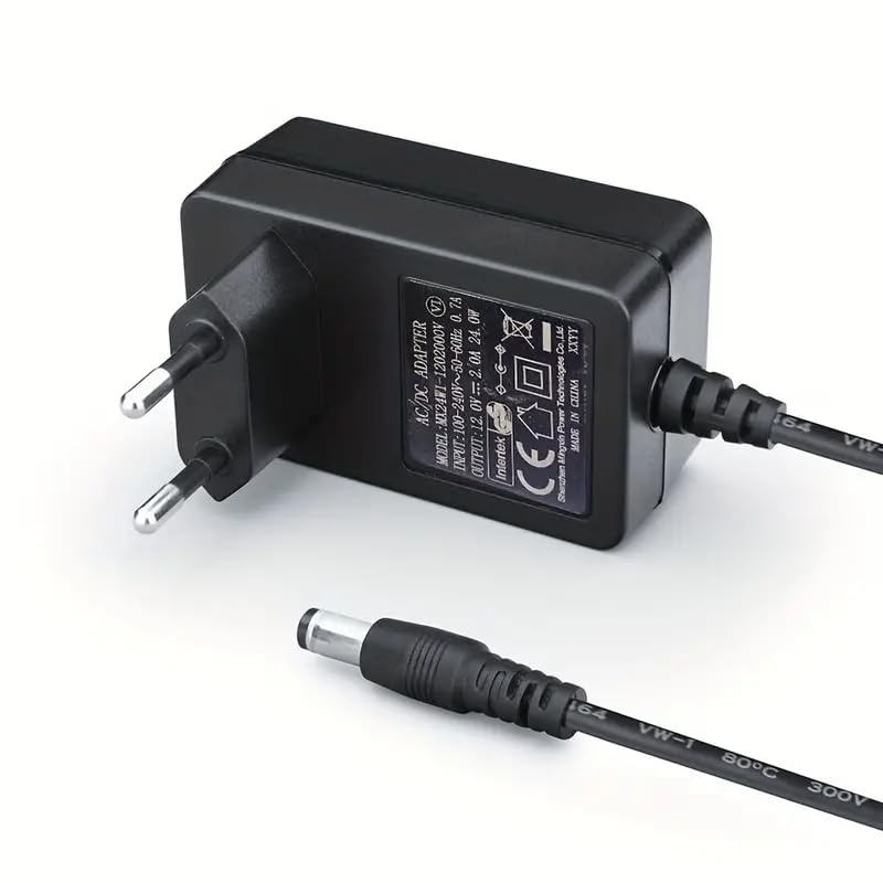 CABLEPELADO Chargeur 6 V 0,6 A, Adaptateur De Courant, Source D'alimentation, Chargeur Mural, Connecteur DC 5,5 X 2,1 Mm, Noir