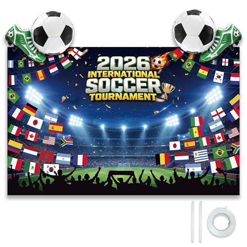 2026 Soccer Party Decorations Set, 71x45