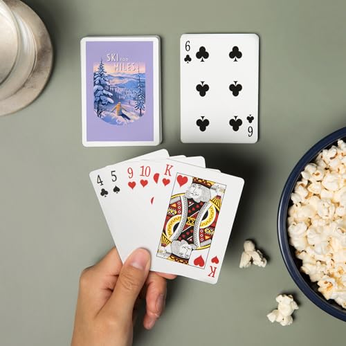 Lantern Press Ski for Miles, 52 cartas póker para adultos miniatura 2