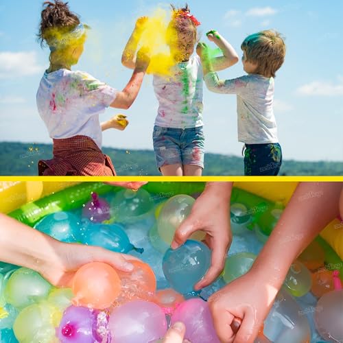 Image of Zest 4 Toyz Holi Pichkari Water Gun for Kids High Pressure Spray Get Holi Combo 1 Pkt Holi Color and 100 Balloons for Holi Celebration Boys and Girls (Crocodile Themed)-Assorted
