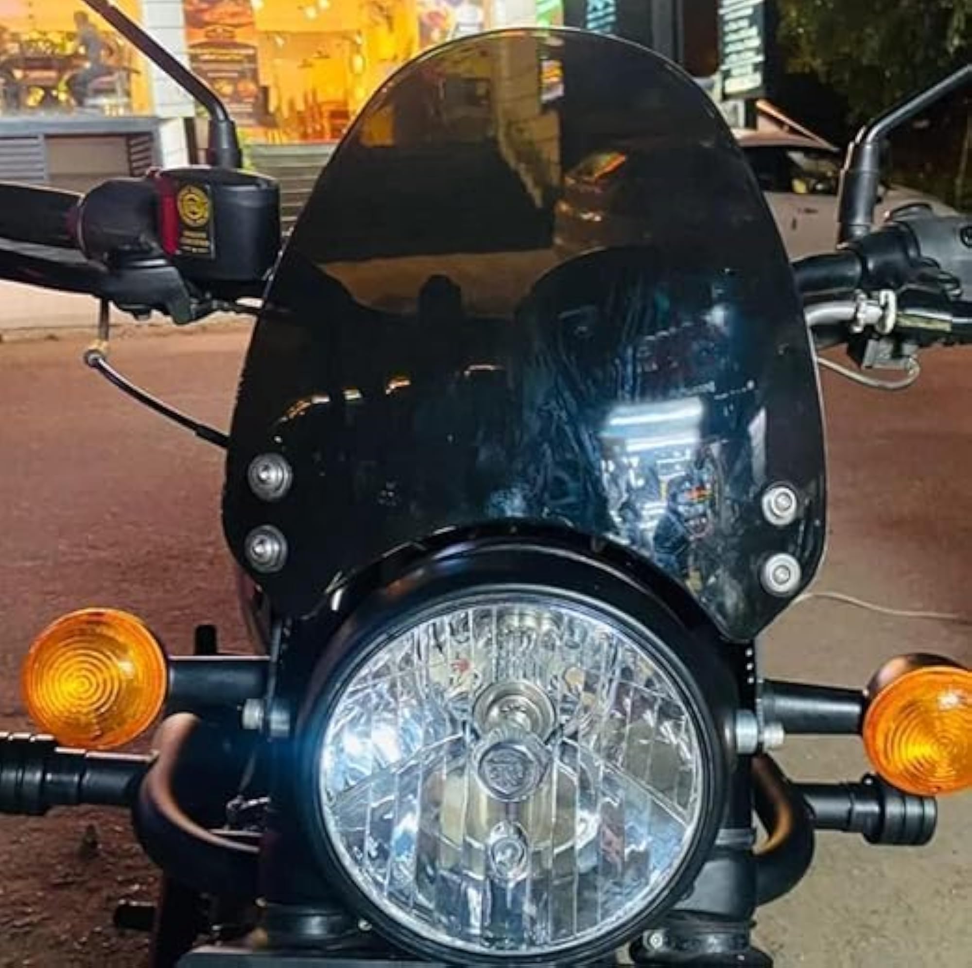 Unbreakable Headlight Bolt Visor Protector for Bikes