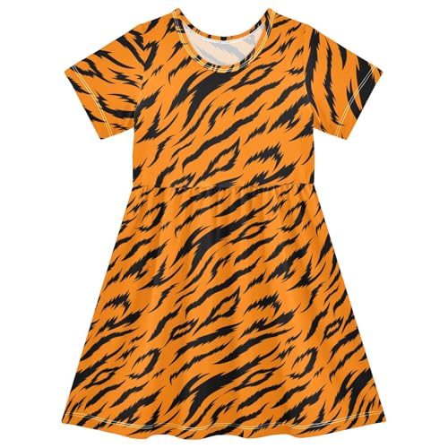 Girls Dress 2-8 Years Toddler Casual Dresses Short Sleeve Sundress