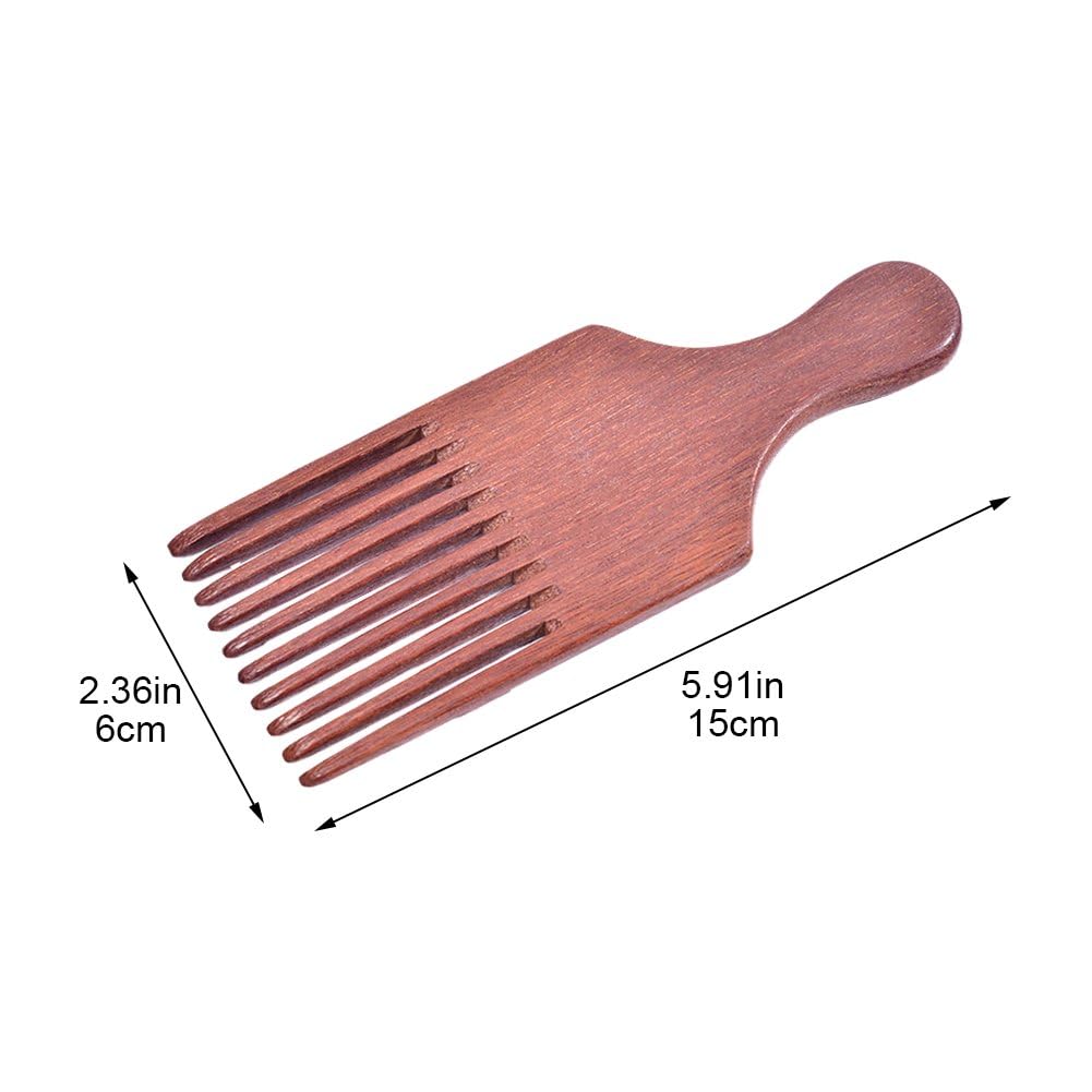 Drewniany grzebień afro do podnoszenia włosów grzebień do brody grzebień curl Volumiser grzebień profesjonalny rozczesujący prosty grzebień narzędzie do pielęgnacji dla mężczyzn