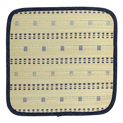 萩原 い草 シートクッション 座布団 「ポルコ」 ブルー 約40X40 81922800の商品画像（Amazon）