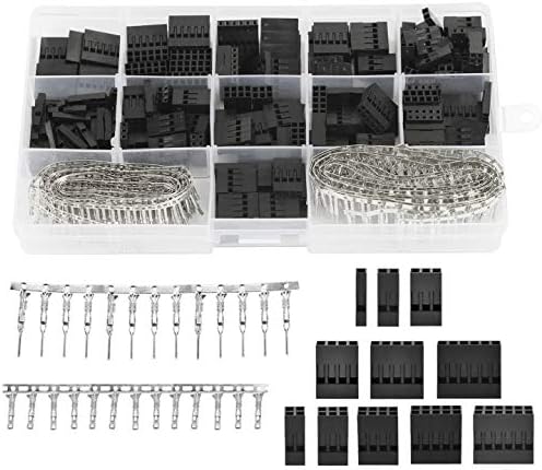 AirSMall 620 piece Dupont connector kit Male Female Pin Header Male Female Pin header Female header Pin header for computer construction Wire connections in the field of electrical equipment, medicine